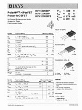 DataSheet IXFV22N50P pdf